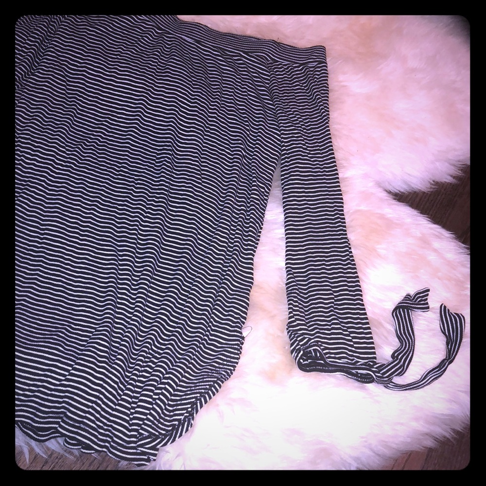 Striped off the shoulder top